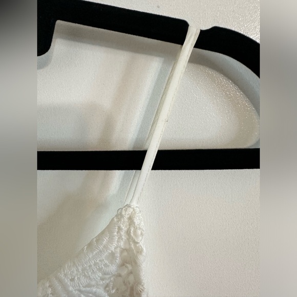 FOREVER 21 Lace Overlay White Midi Dress EUC - Picture 10 of 13